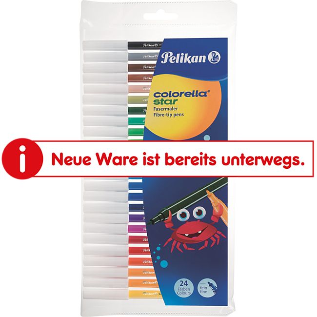 Schulmaterialien Colorella Star Fasermaler 24 farbig Schulmaterialien Colorella Star Fasermaler 24 farbig